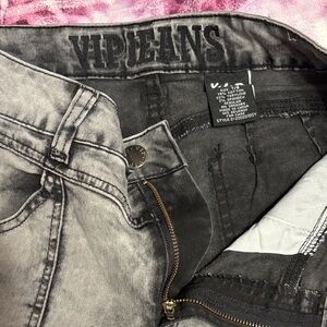 VIP Gray Cargo Denim Pants